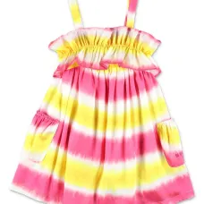 Платье с принтом тай-дай