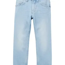 Джинсы с тисненым логотипом