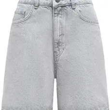 джинсы с завышенной талией и нашивкой-логотипом