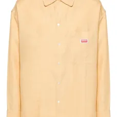 Льняная рубашка с логотипом