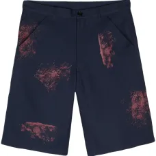 Шорты с эффектом разбрызганной краски