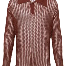 Трикотажная рубашка поло с длинными рукавами