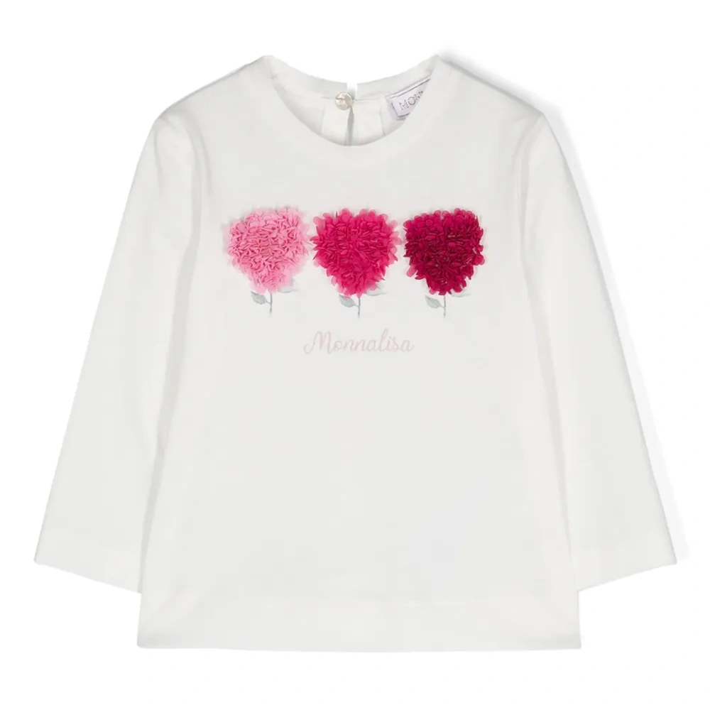 Футболка с цветочной аппликацией