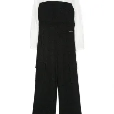 Комбинезон карго с люрексом