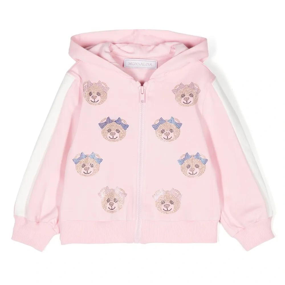 Худи на молнии с кристаллами