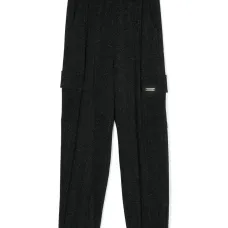 Брюки карго с люрексом