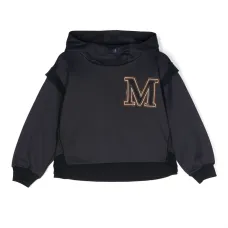 Многослойное худи с нашивкой-логотипом