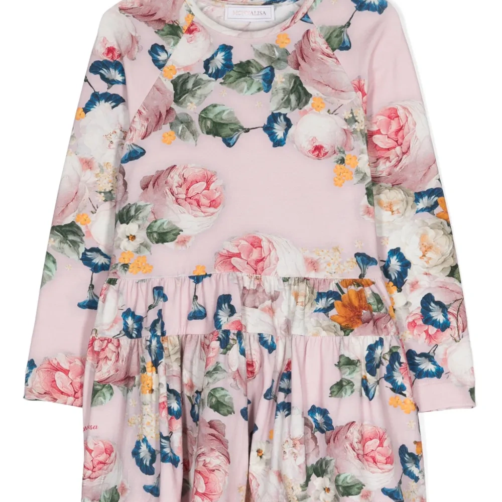 Ярусное платье с принтом