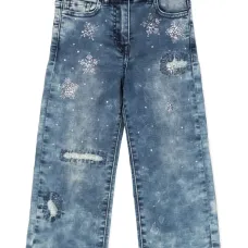 Джинсы с кристаллами