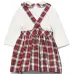 Комплект из платья и блумеров в клетку