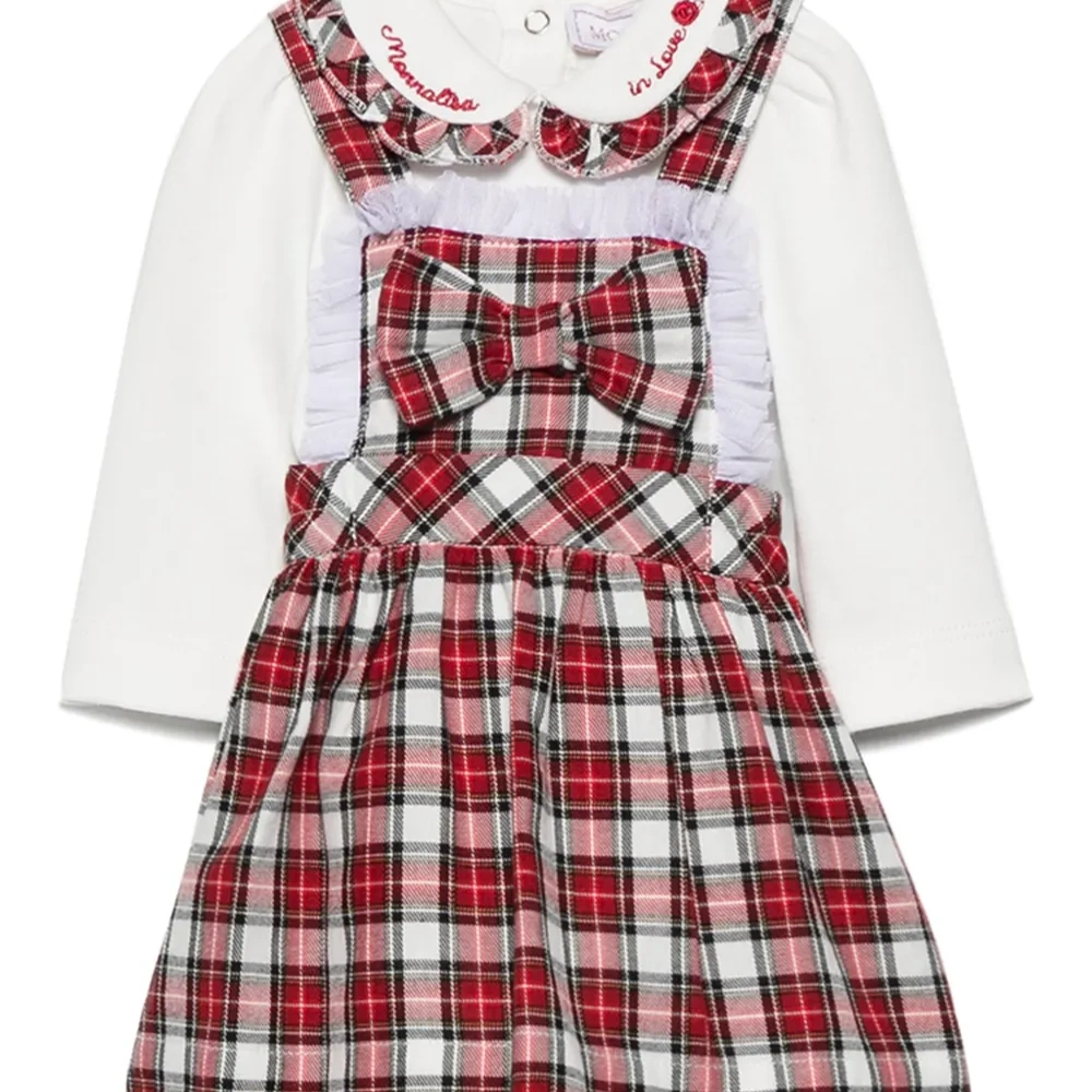 Комплект из платья и блумеров в клетку