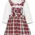 Комплект из платья и блумеров в клетку