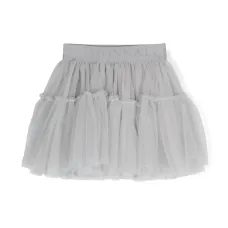 Пышная юбка из тюля с жаккардовым логотипом