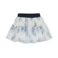 Пышная юбка с цветочным принтом