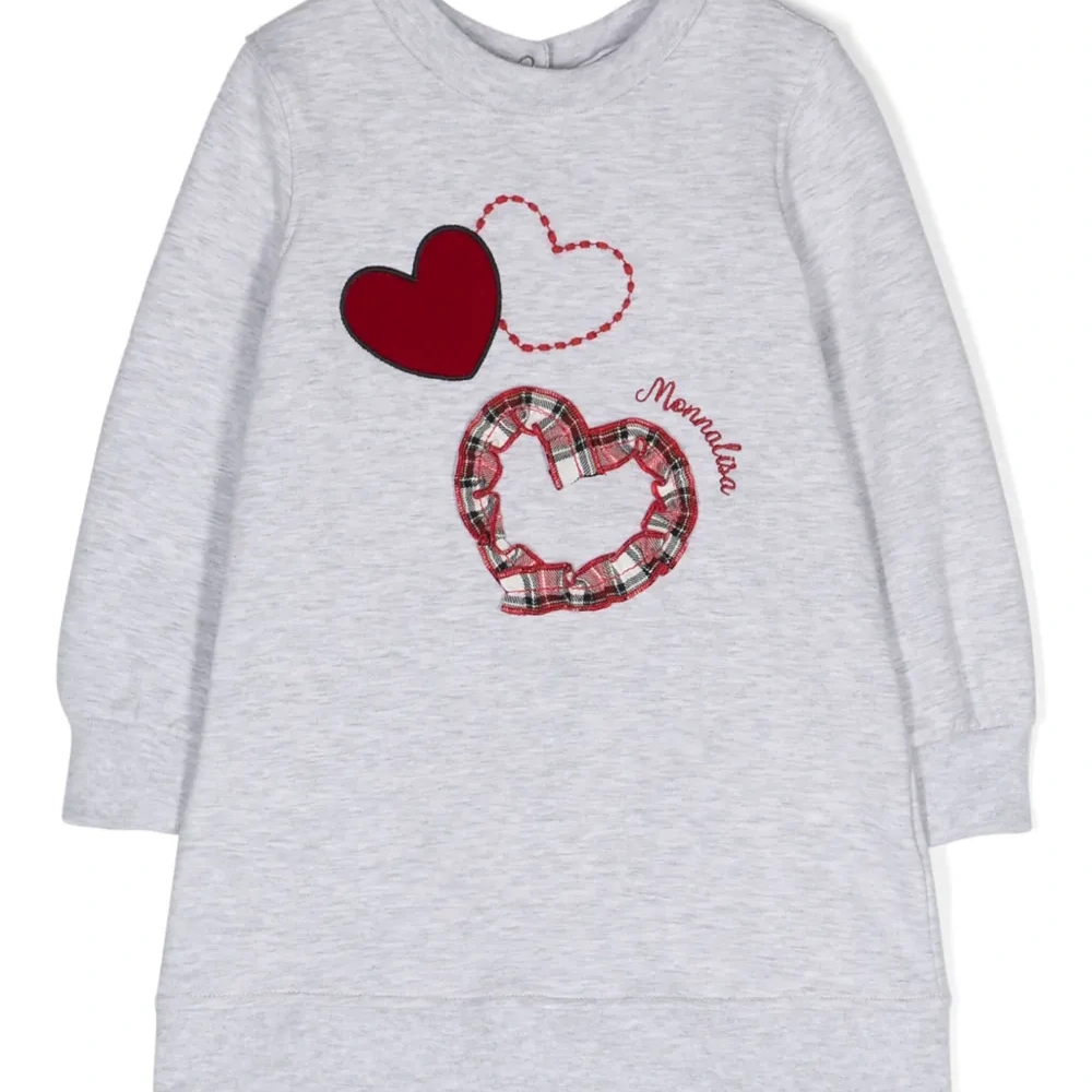 Платье из джерси с вышитым логотипом