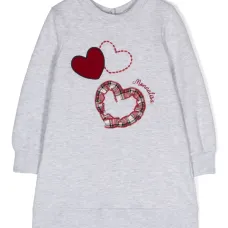 Платье из джерси с вышитым логотипом