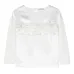 Блузка с оборками и логотипом