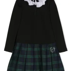 Платье с кристаллами и логотипом