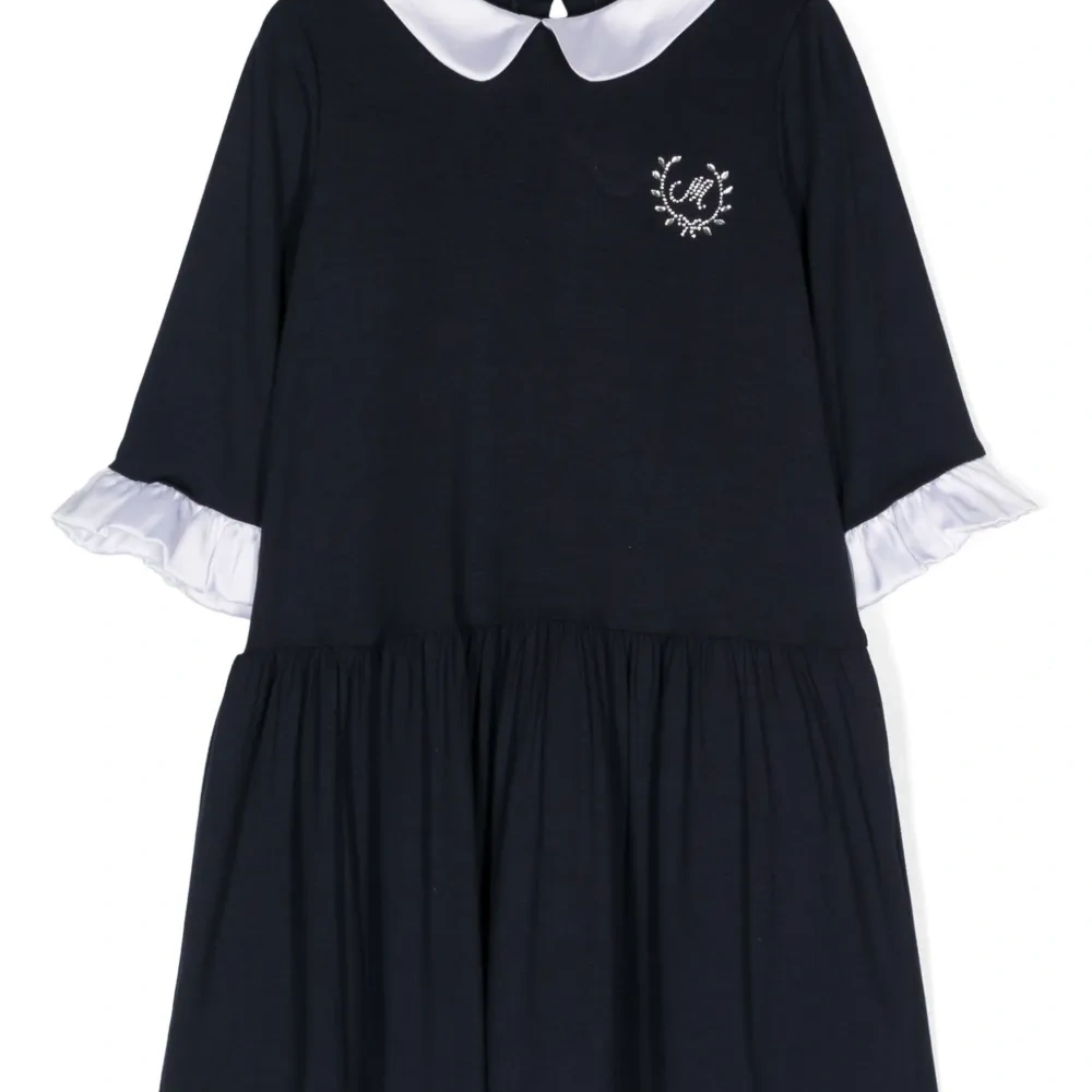 Платье мини с воротником Питер Пэн