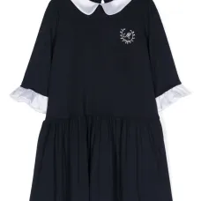 Платье мини с воротником Питер Пэн