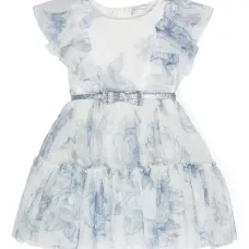 Платье из тюля с принтом