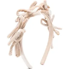 Бархатный ободок с бантом