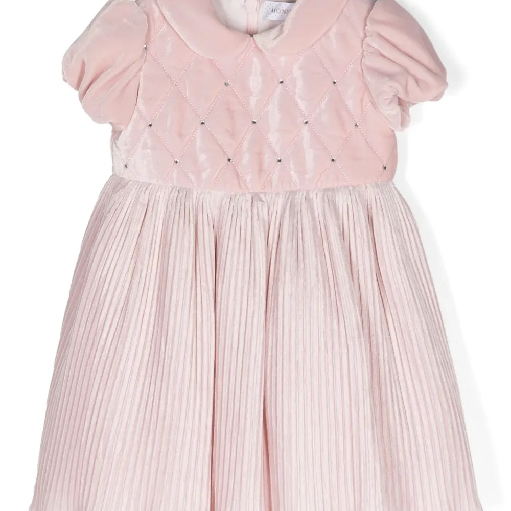 Плиссированное бархатное платье