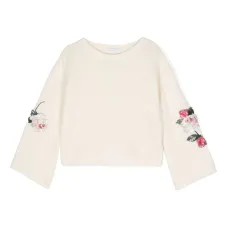 Трикотажный топ с пайетками