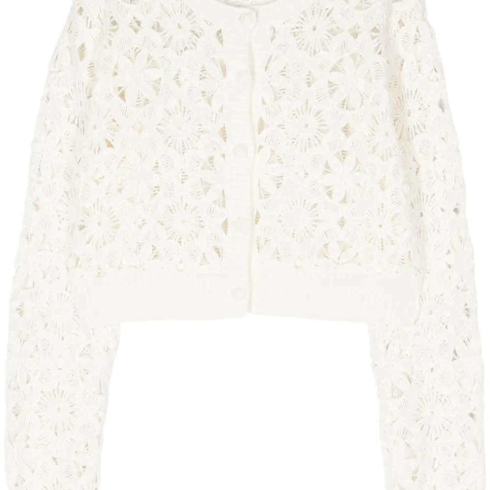 Укороченный кардиган рыхлой вязки