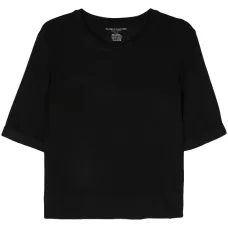 Футболка из джерси с манжетами на рукавах