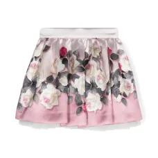 Юбка со складками и цветочным принтом Юбка со складками и цветочным принтом