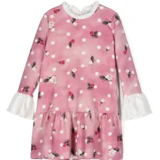 Расклешенное платье с цветочным принтом