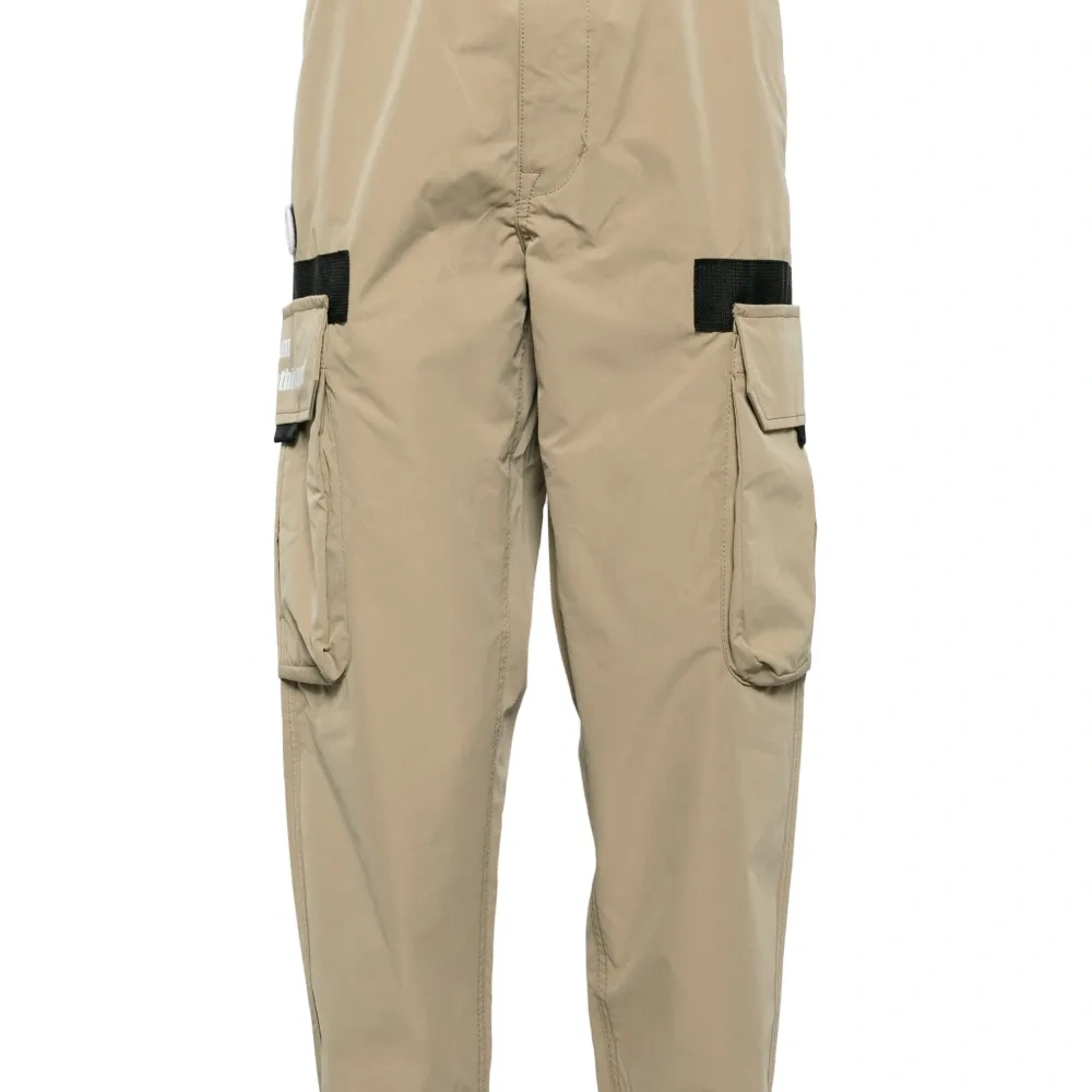 Зауженные брюки карго с логотипом