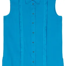 Льняная рубашка без рукавов