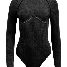 Боди в рубчик