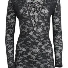 Кружевное платье мини Le Stretch