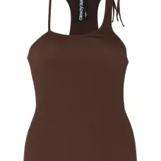 Топ в рубчик асимметричного кроя