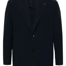 Однобортный пиджак с заостренными лацканами