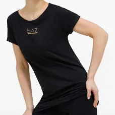 Платье с короткими рукавами и логотипом