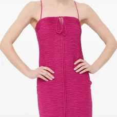 Мини-платье с молнией и драпировкой Мини-платье с молнией и драпировкой