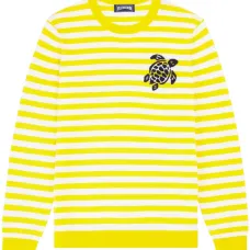 Толстовка в полоску с вышитым логотипом