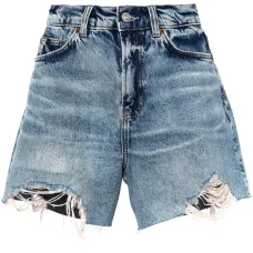 Шорты из вареного денима