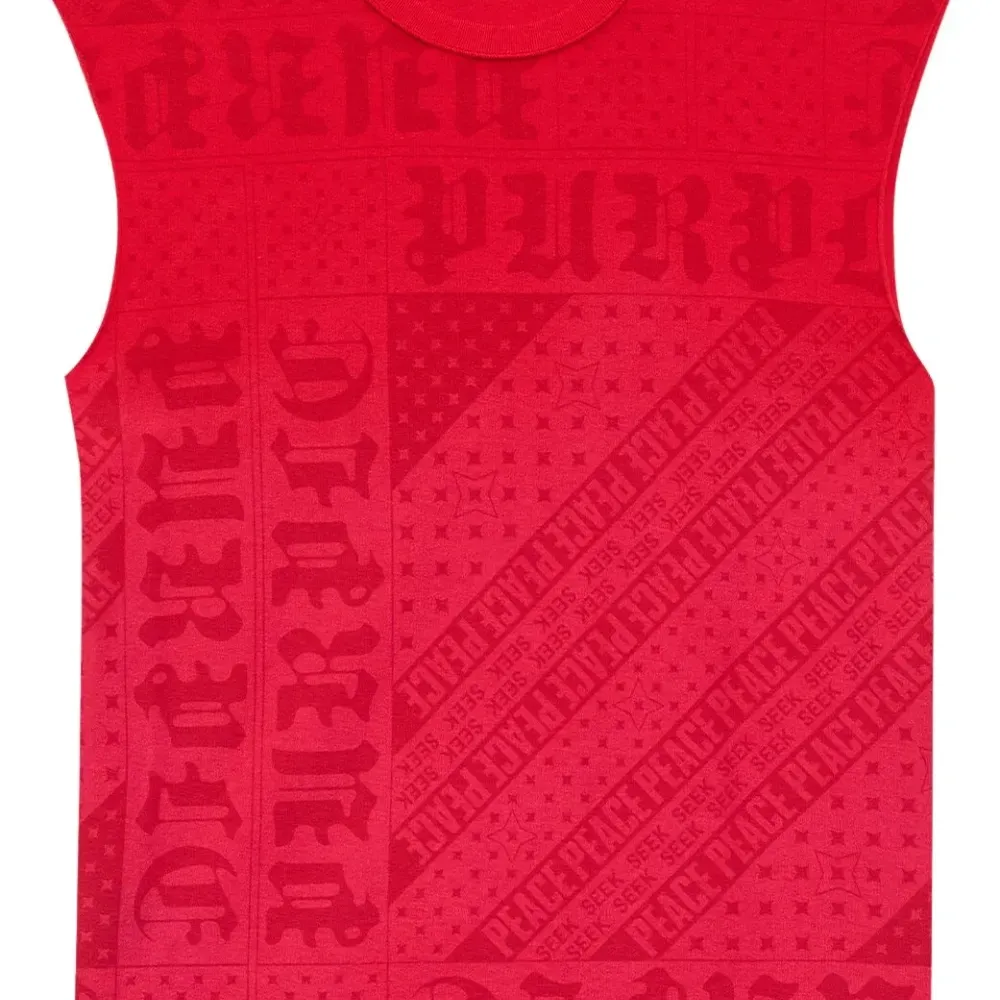 Топ с круглым вырезом и логотипом