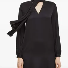 Платье мини со складками Платье мини со складками