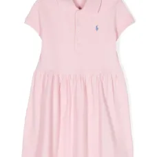 Платье с воротником поло и вышивкой Polo Pony
