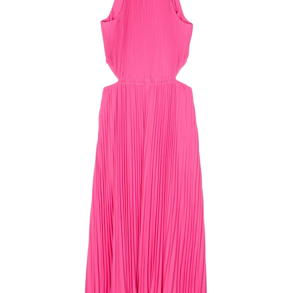 Плиссированное платье миди