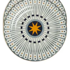 Набор из двух десертных тарелок с геометричным принтом