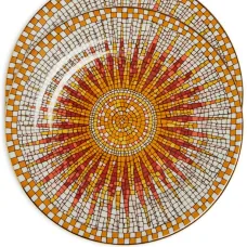 Набор из двух десертных тарелок с геометричным принтом