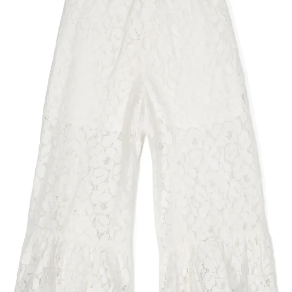 Брюки с цветочным кружевом