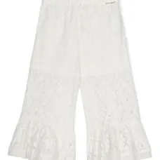 Брюки с цветочным кружевом